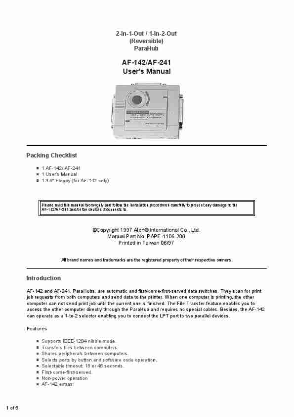 ATEN Technology Switch AF-241-page_pdf